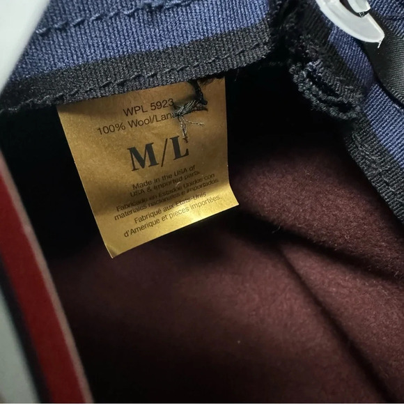 Karen KANE 100% Wool Hat SIZE M/L Raw cut Brim Made In USA New with Tags Maroon - Picture 4 of 6